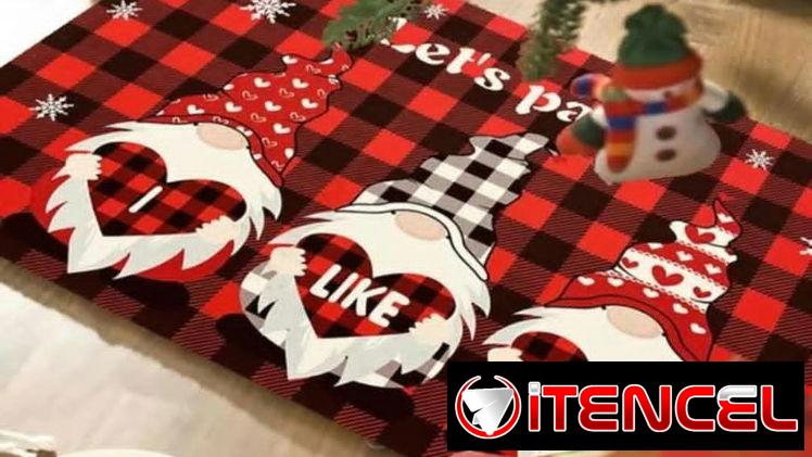 💜Alfombra para entrada de navidad Engomadas completamente  Antideslizante  Medida:60cm x 40 cm Precio: 7 usd