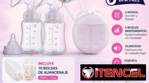 Extractor eléctrico doble de leche materna