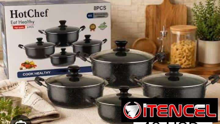 Set de Ollas HotChef 8 Piezas