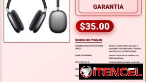 Audifonos Bluetooth Hoco W65 Plus Modo Cancelacion De Ruido ANC 32H VPT-0124