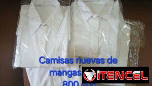 Camisas Blancas, mangas cortas
