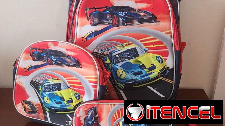 Mochila con merendero y cartuchera