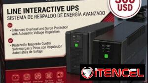 POTENTE PROTECCIÓN UPS BACKUP 2000 VA 1200 W 110V NUEVO EN SU CAJA CON SUS 2 BATERÍAS INCLUIDAS DE 12V 9AH