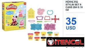 Hasbro Play-Doh Peppa Pig Stylin Set 9 Cans 284 g 10 oz