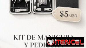 MANICURA Y PEDICURA CON ESTUCHE PREMIUM 12 PCS
