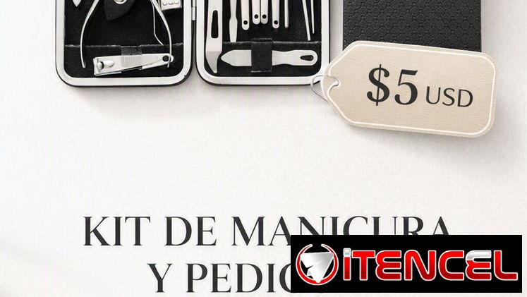 MANICURA Y PEDICURA CON ESTUCHE PREMIUM 12 PCS