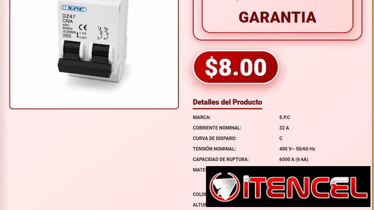 BREAKER DOBLE DE 32A S.P.C .
