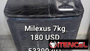 Lavadora semiautomatica milexus 7kg