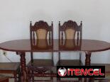 Juego de comedor 6 sillas Caoba