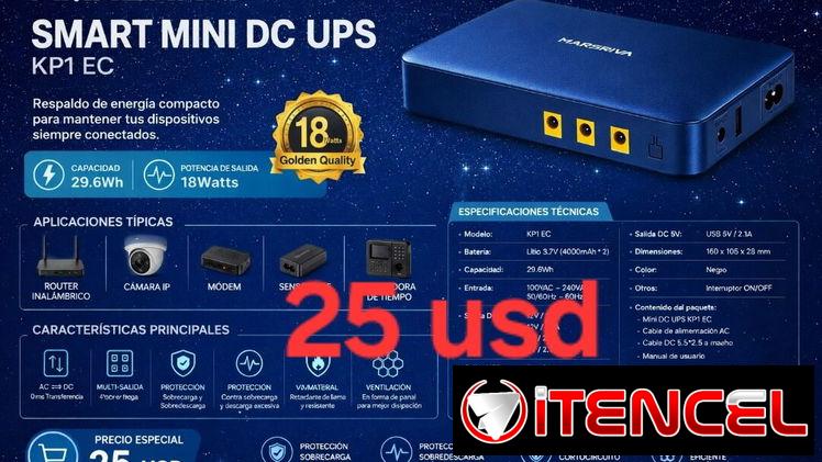 🍒 UPS mini marsriva KP1 EC 8000MAH 18w