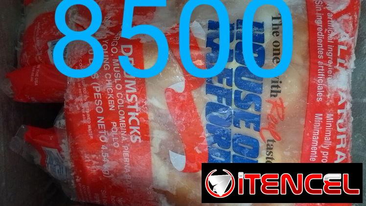 Paquete de pollo muslos