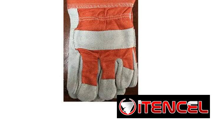 Guante de cuero,ideal para trabajos manuales, albañilería, herrería,etc