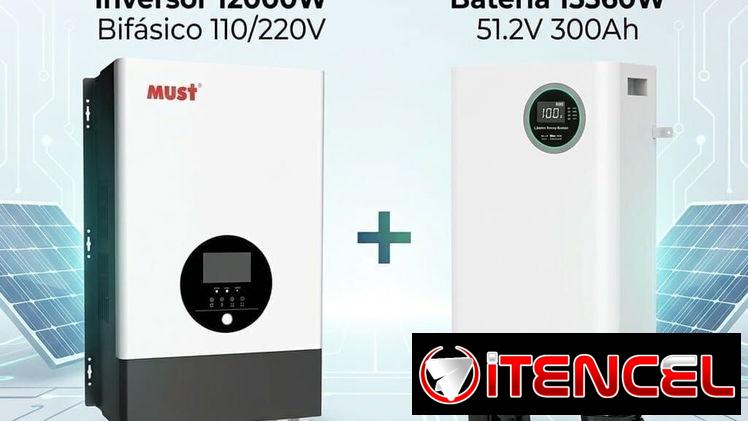 Kit de 12 de inversor con 15 kwh de batería must