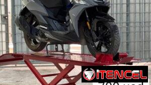 Elevador hidráulico/neumático para motos,levanta hasta 450kg.Ideal para su taller