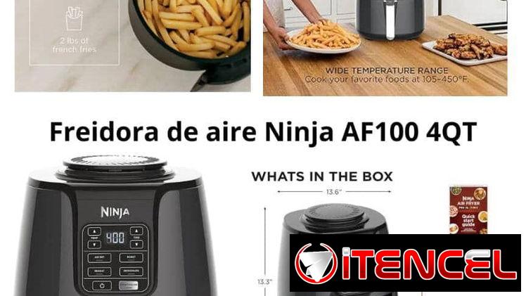 Freidora de aire Ninja AF 100 4 QT, sellada en caja