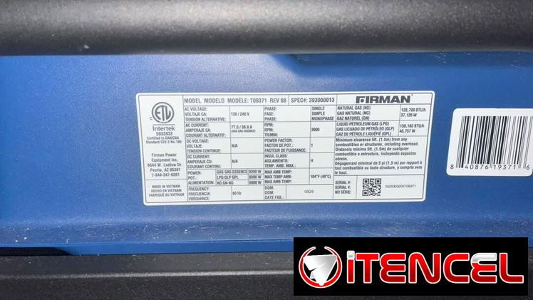 Se vende Planta Eléctrica americana.  Gas y gasolina.  52 94 82 55