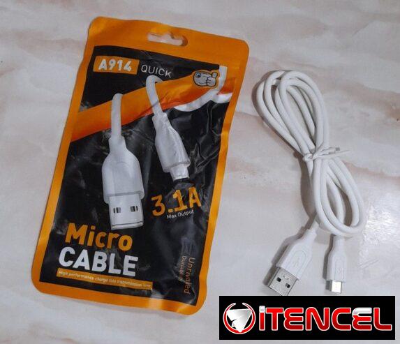 Cables con carga rápida y datos para iPhone, Tipo C y V8 de un metro de largo