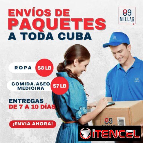 Envíos de paquetes a toda Cuba