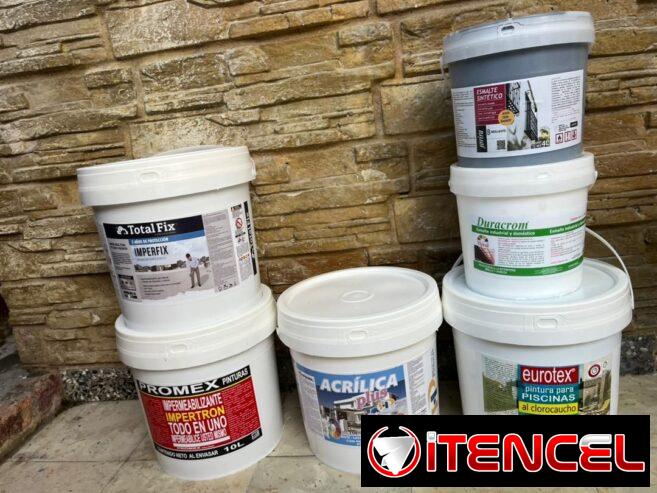 🎨🟠🟣🟤🟢🔴⚫🔵🟡⚪ Pintura vinil esmalte aceite impermeabilizante piscina todo sellado orijinal con mensajería incluida todos los colores