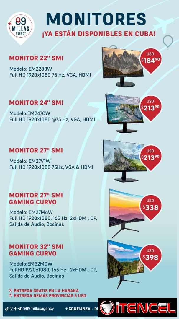 Monitores para PC: 22″, 24″, 27″, y 32″!🖥️