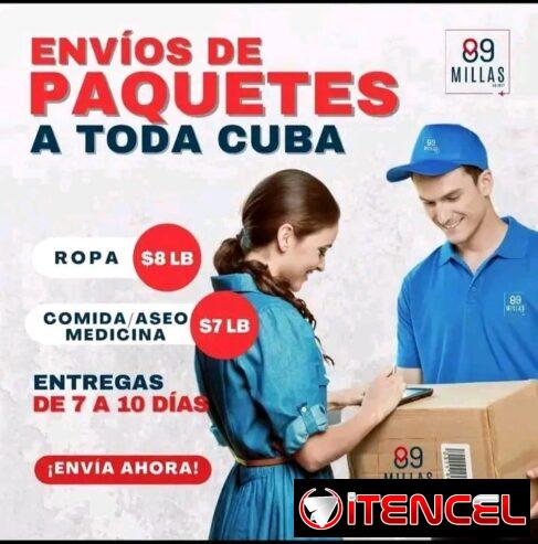 Servicio de paquetería desde EE.UU a Cuba