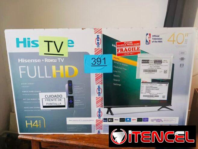 SMART TV ROKU FULL HD H4 LED HISENSE de 40”