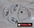 Cables con carga rápida y datos para iPhone, Tipo C y V8 de un metro de largo marca 1Hora