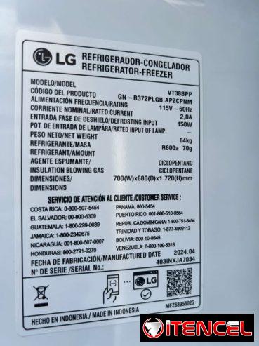 Refrigerador LG 14 pies congelación seca 1020 usd