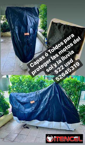 Capas o toldos para el Agua,sol y el sereno bien impermeables y grandes para motos de cualquier tipo !!!