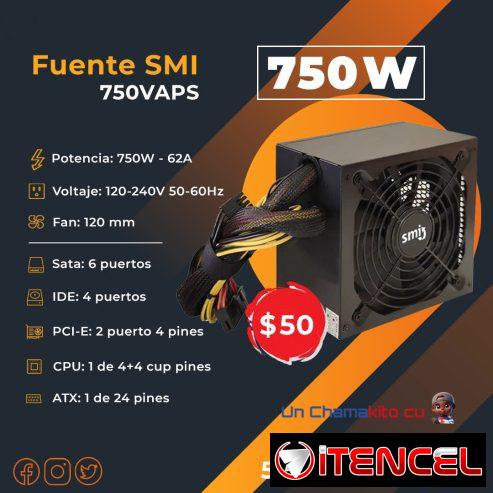 FUENTE SMI 750W / 62A NUEVA Y SELLADA EN CAJA. A ESTRENAR POR USTED. TLF 54833699