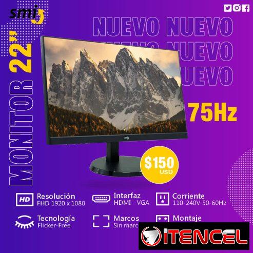 MONITOR SMI 22″ 1080P 75HZ NUEVO A ESTRENAR. TLF 54833699