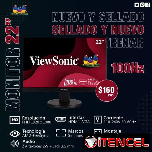 MONITOR VIEWSONIC 22″ 1080P 100HZ NUEVO Y SELLADO EN CAJA. TLF 54833699