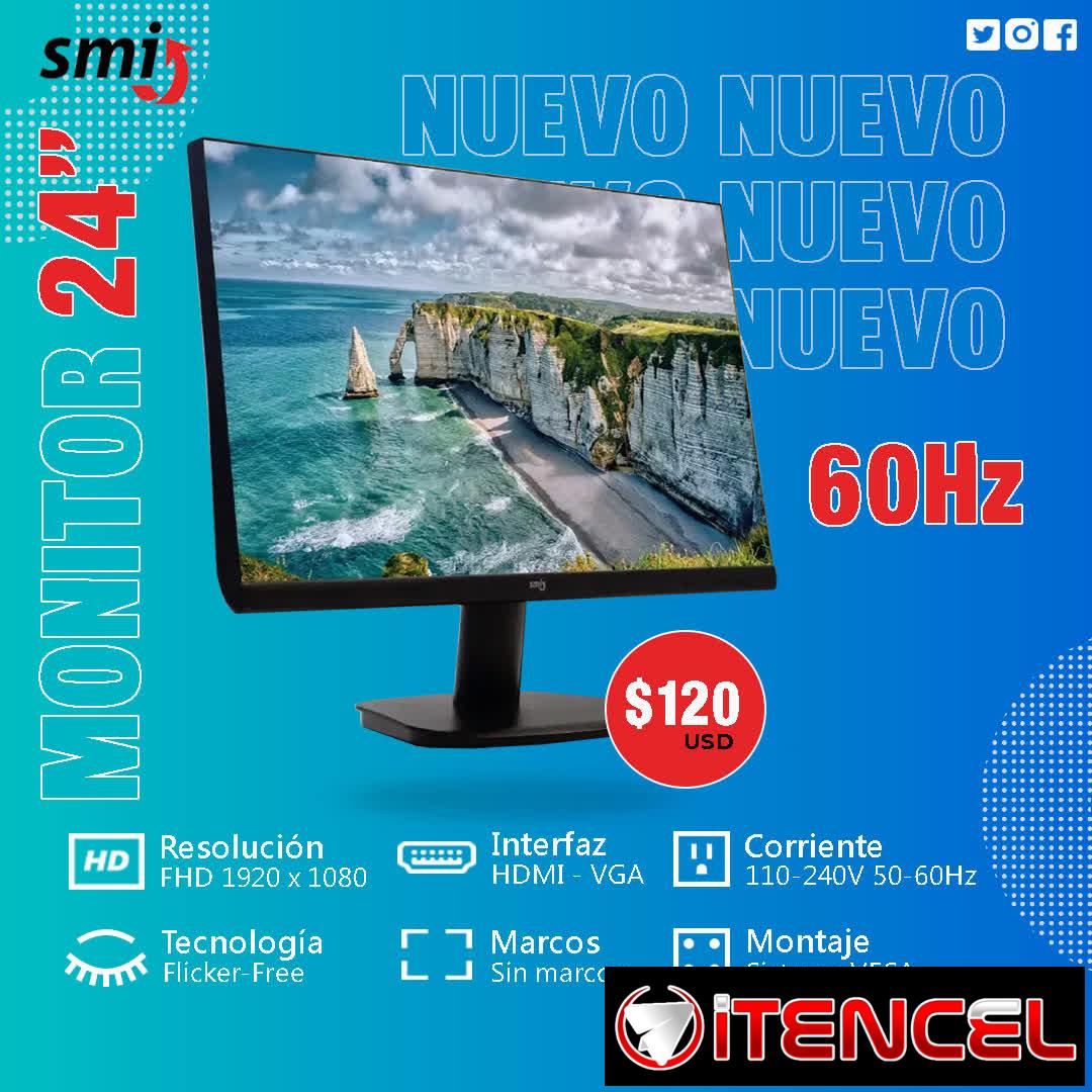 Monitor SMI 24″ 1080P 60HZ NUEVO A ESTRENAR. TLF 54833699