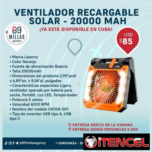 Ventilador Recargable