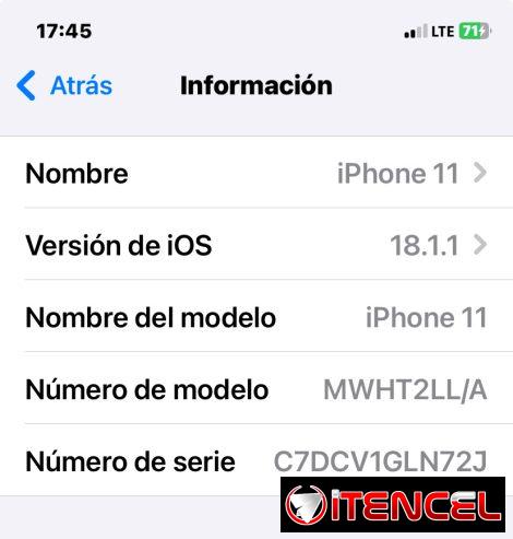 Se vende IPhone 11 negro