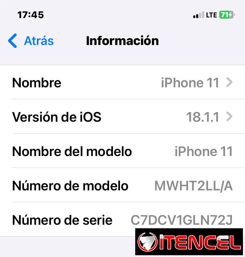 Se vende IPhone 11 negro