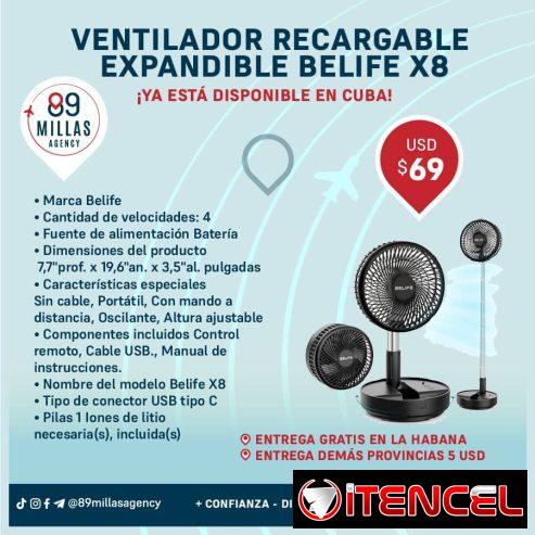 Ventilador recargable