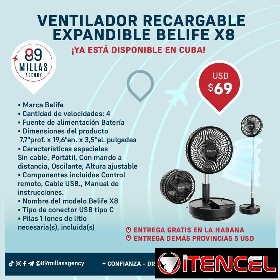 Ventilador recargable