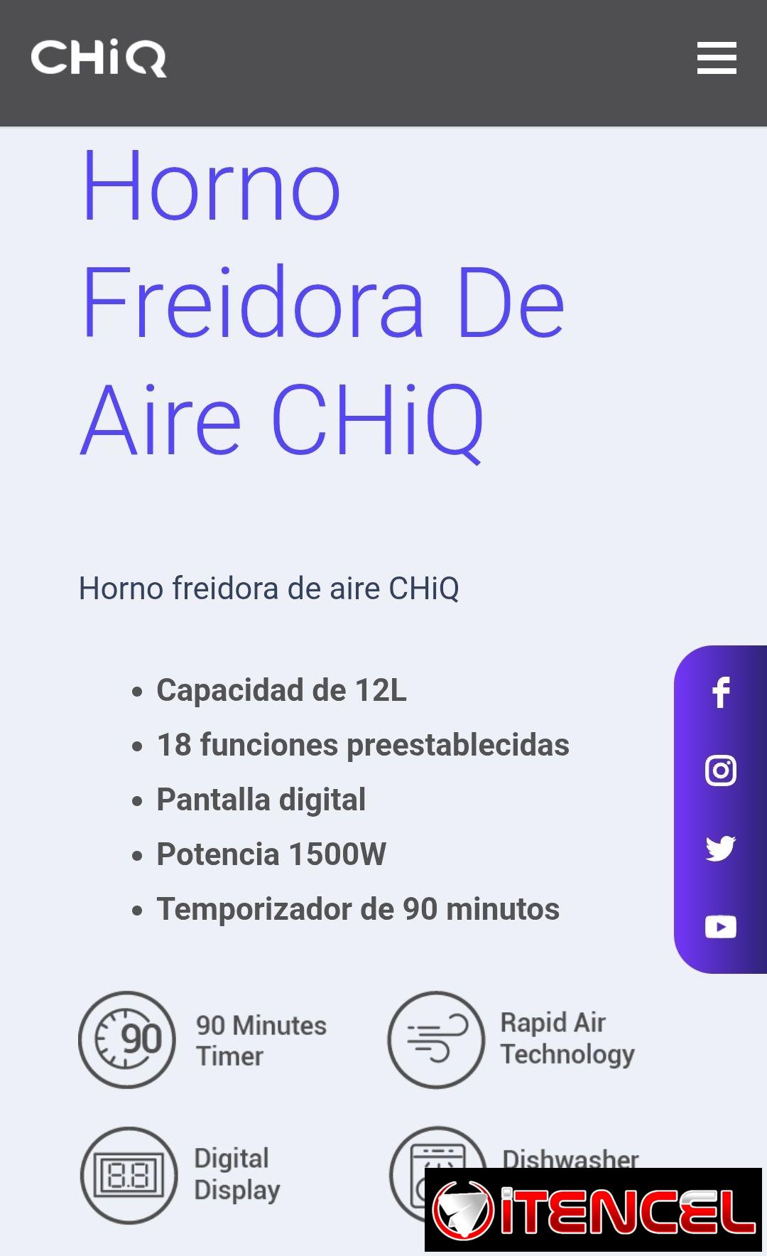 Horno Freidora de Aire