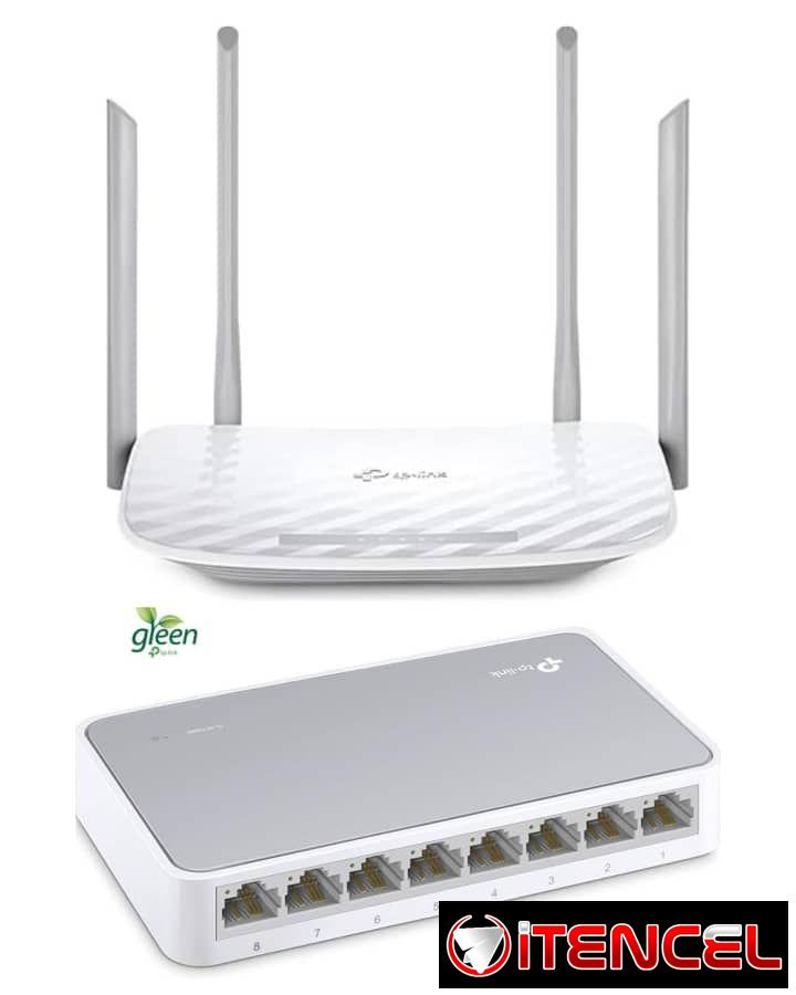 💵50usd Swicht TP-LINK* – 8 puertos @10/100 Mbps – Plug and Play – Admite Auto-MDI/MDIX, eliminando la necesidad de cables cruzados