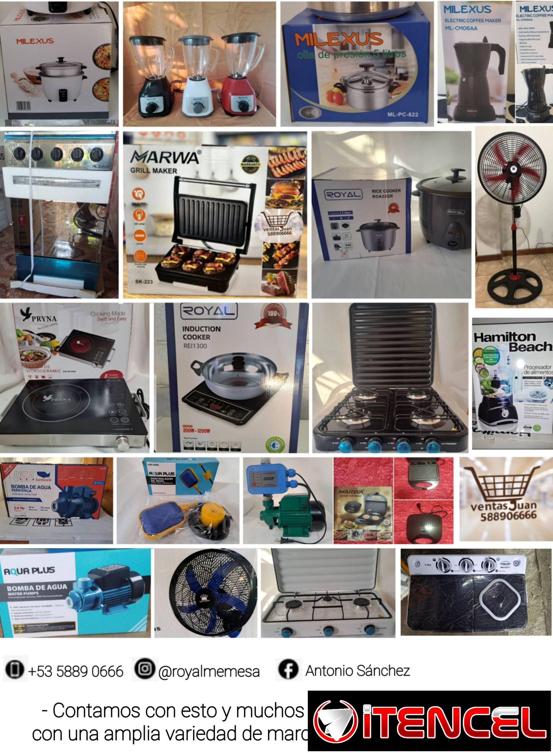 Tostadoras, Arroceras, Cocinas de inducción y gas y + electrodomésticos disponibles