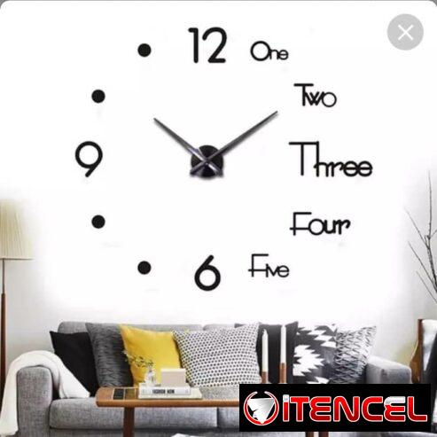 Reloj de pared 3D gigante