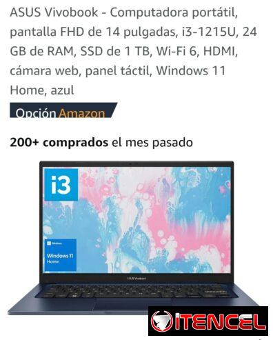 Sellada laptop Asus al 52837521 , core i3 1215u 24gb de ram y 1 tera ssd