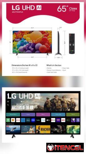 Smart TV 4K UHD Marca LG 65 pulgadas SERIE UT70 2024 💸precio: 860USD‼️ Con cajita externa 900 usd 1 mes de Garantía con Factura Im