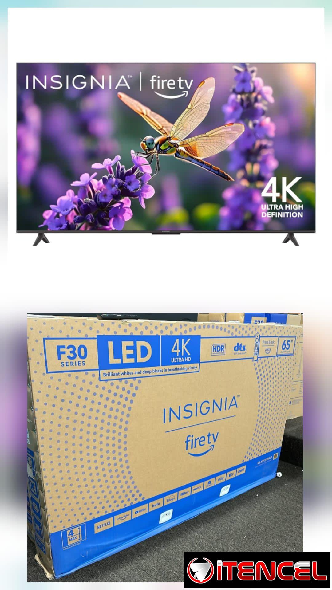Smart TV 4K UHD Marca Insignia 65 pulgadas 💸precio: 660 USD‼️ Con cajita externa 700 usd 1 mes de Garantía con Factura Impresa ‼️