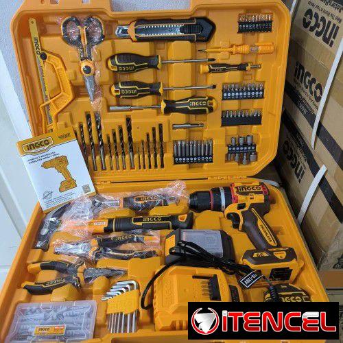 Venta de Set de Herramientas Ingco con Taladro de Impacto 20V* 145usd🔺️ Transporte incluido