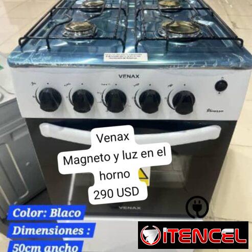 Cocina de Gas VENAX (Magneto y luz en el horno) 290 USD ©
