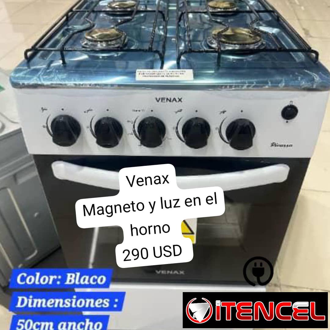Cocina de Gas VENAX (Magneto y luz en el horno) 290 USD ©