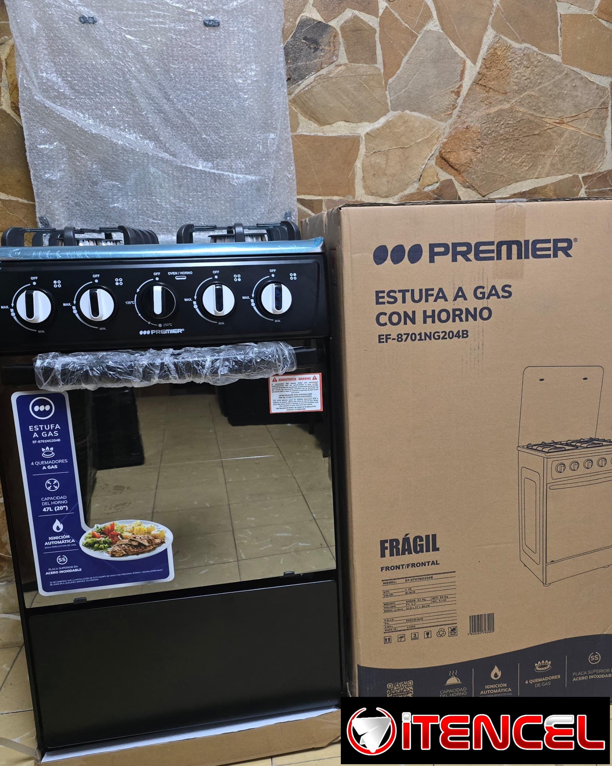 Cocina de gas con Horno Premier