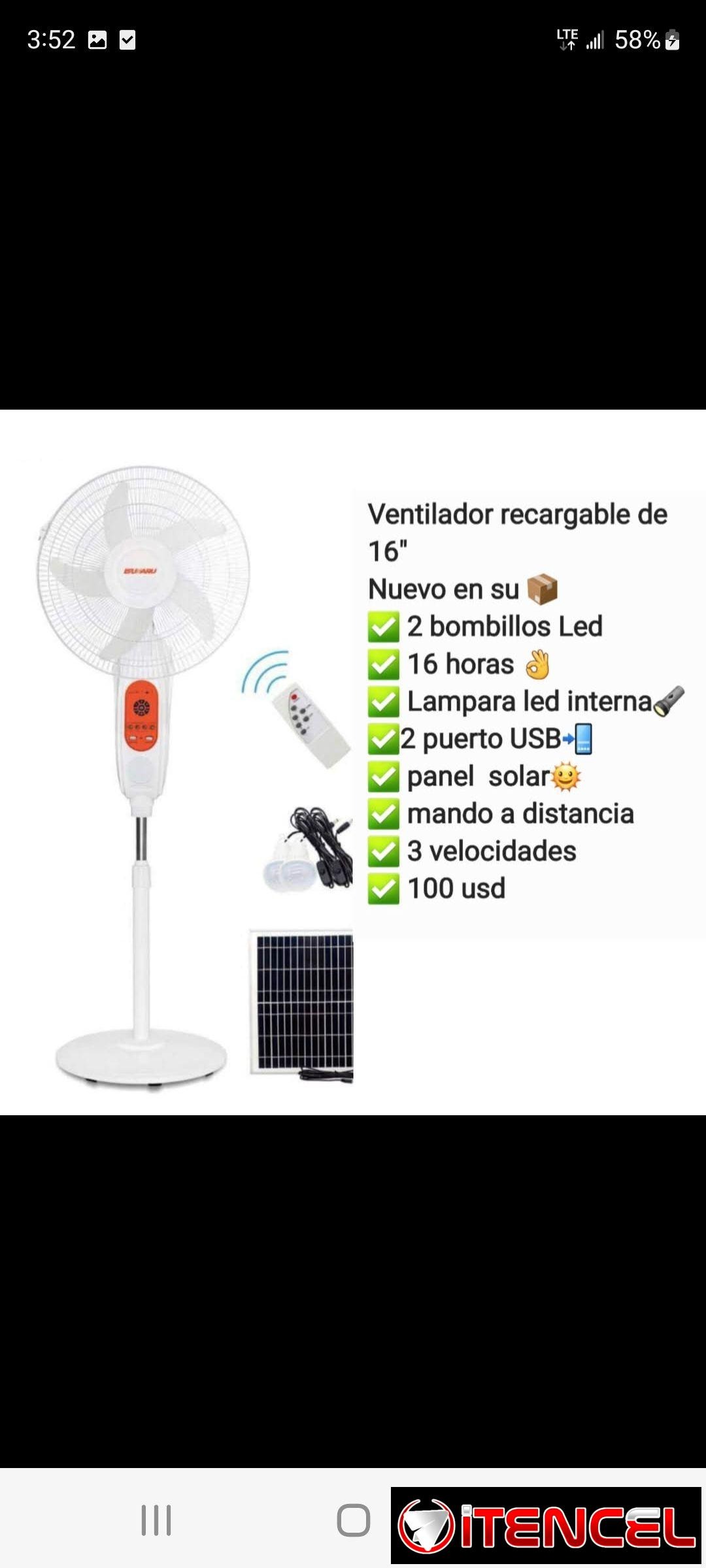 Ventiladores recargables y más